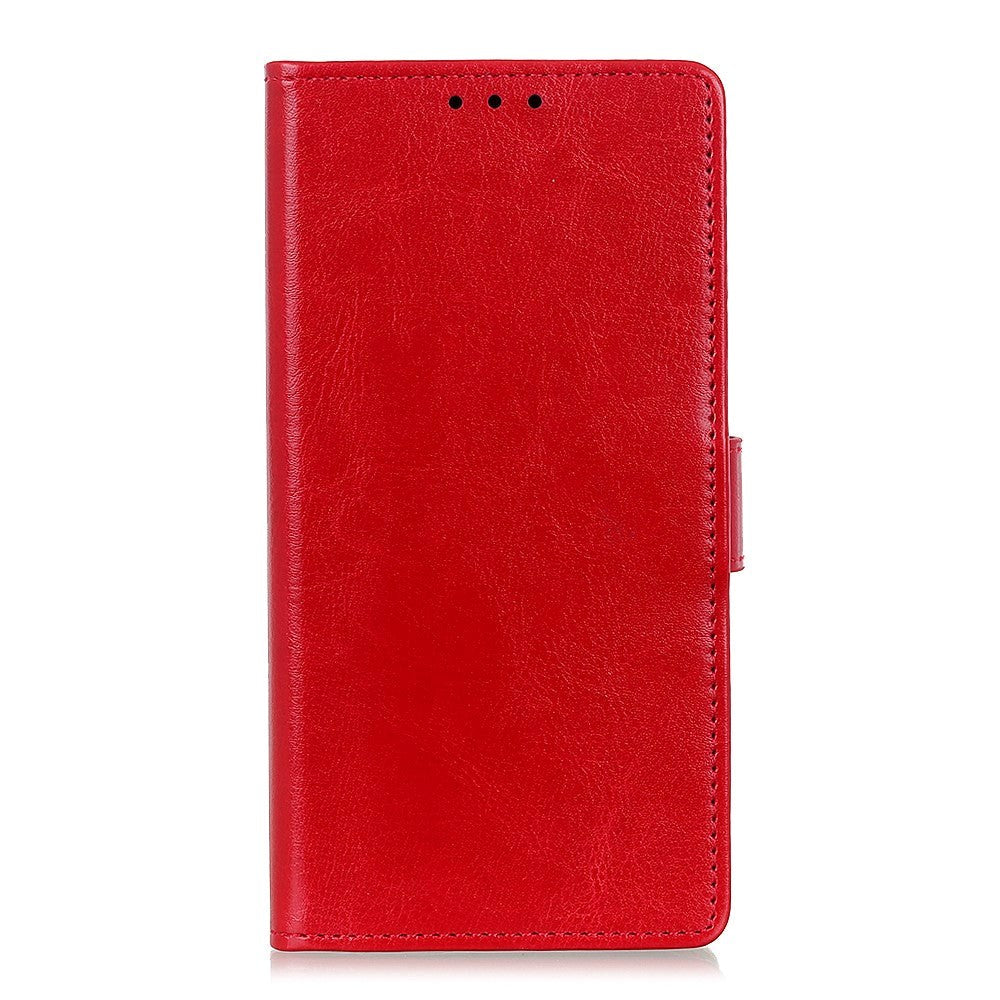 Samsung Galaxy A20e Leather Wallet Case Red