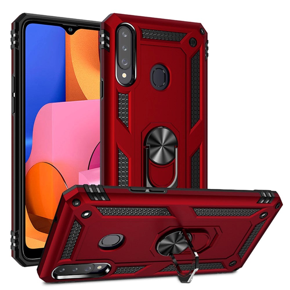 Samsung Galaxy A20s Tough Case w. Magnetic Kickstand - Red