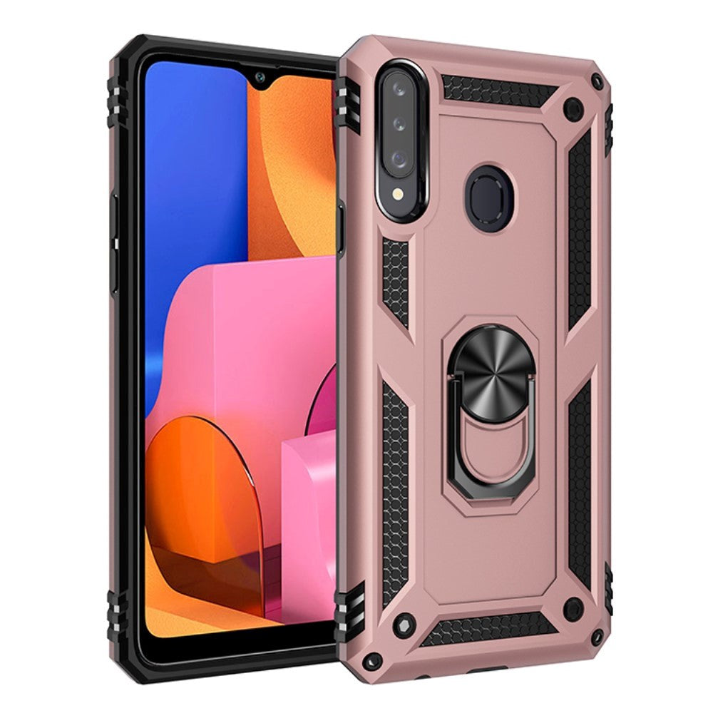 Samsung Galaxy A20s Tough Case w. Magnetic Kickstand - Pink