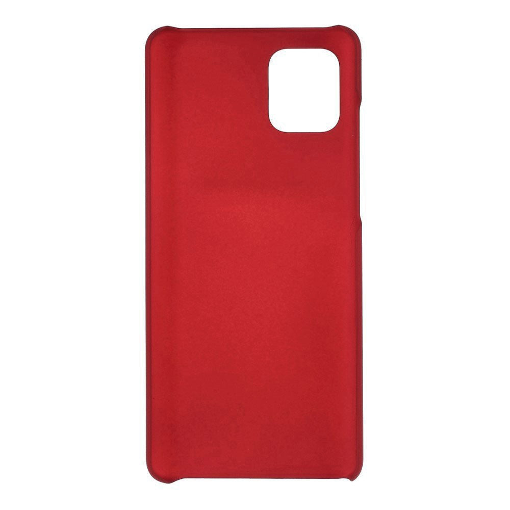 Samsung Galaxy A71 Hard Plastic Case - Metallic Red