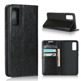 EIDERWOOD Samsung Galaxy S20 Faux Leather Flip Case with Cardholder & Stand Function - Black