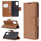 EIDERWOOD Samsung Galaxy A41 Faux Leather Flip Case with Cardholder & Stand Function - Brown