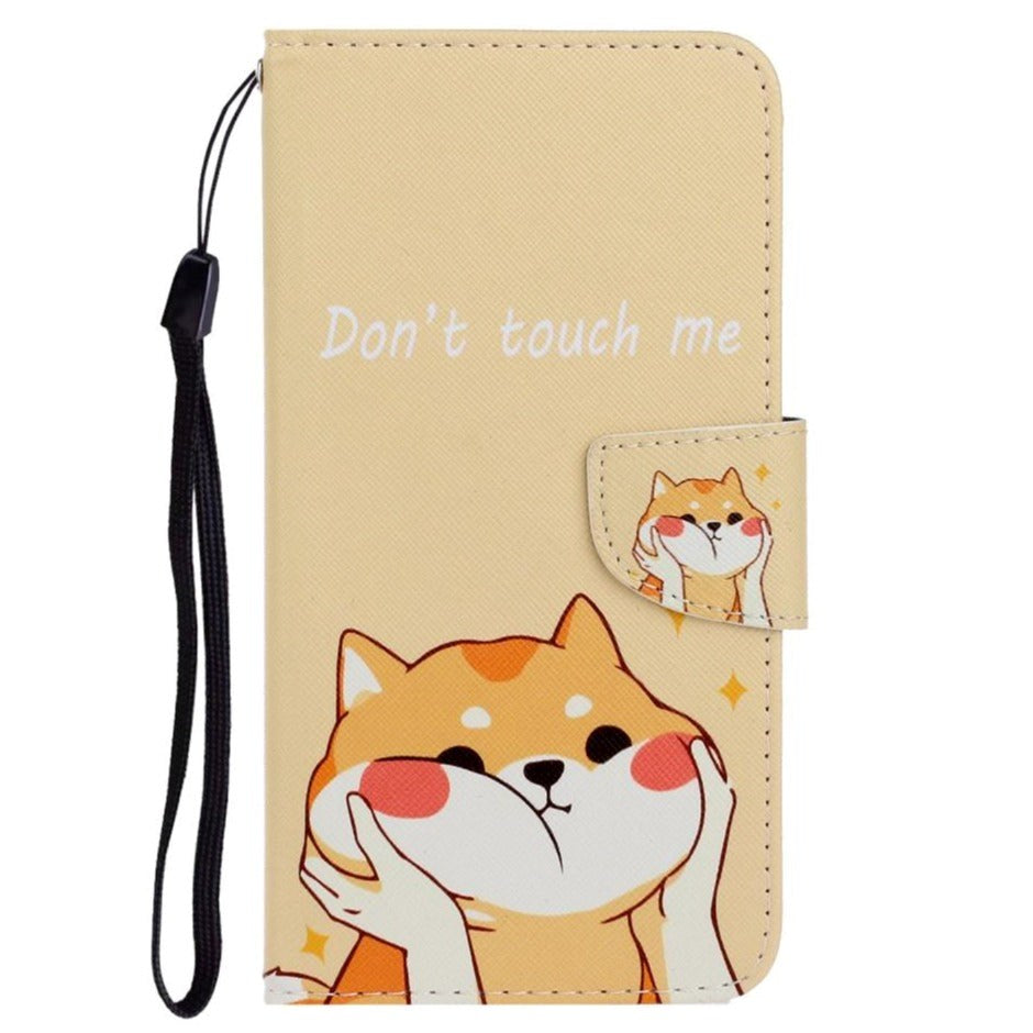 Samsung Galaxy M11 Leather Wallet Case - Thick Cat