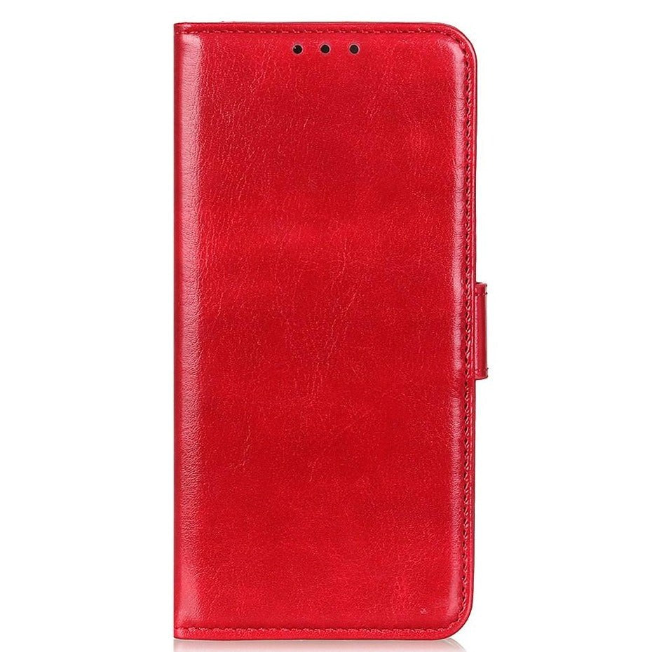 Samsung Galaxy M11 Leather Case w. Wallet - Red