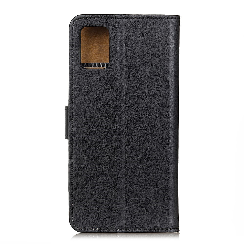 EIDERWOOD Samsung Galaxy A51 (5G) Faux Leather Flip Case with Stand & Wallet - Black