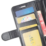 Samsung Galaxy XCover Pro Neutral Leather Wallet Case Black