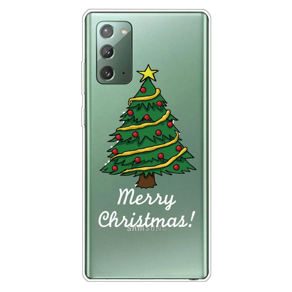 Samsung Galaxy Note 20 Flexible Plastic Christmas Case - Christmas Tree