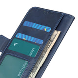 EIDERWOOD Samsung Galaxy S21 Ultra Faux Leather Flip Case with Wallet and Stand Function - Dark Blue