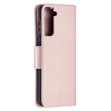 EIDERWOOD Samsung Galaxy S21+ (Plus) Faux Leather Flip Case with Cardholder & Stand Function - Rose Gold