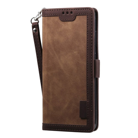 Samsung Galaxy S21 Ultra Retro Styling Leather Wallet Case - Brown