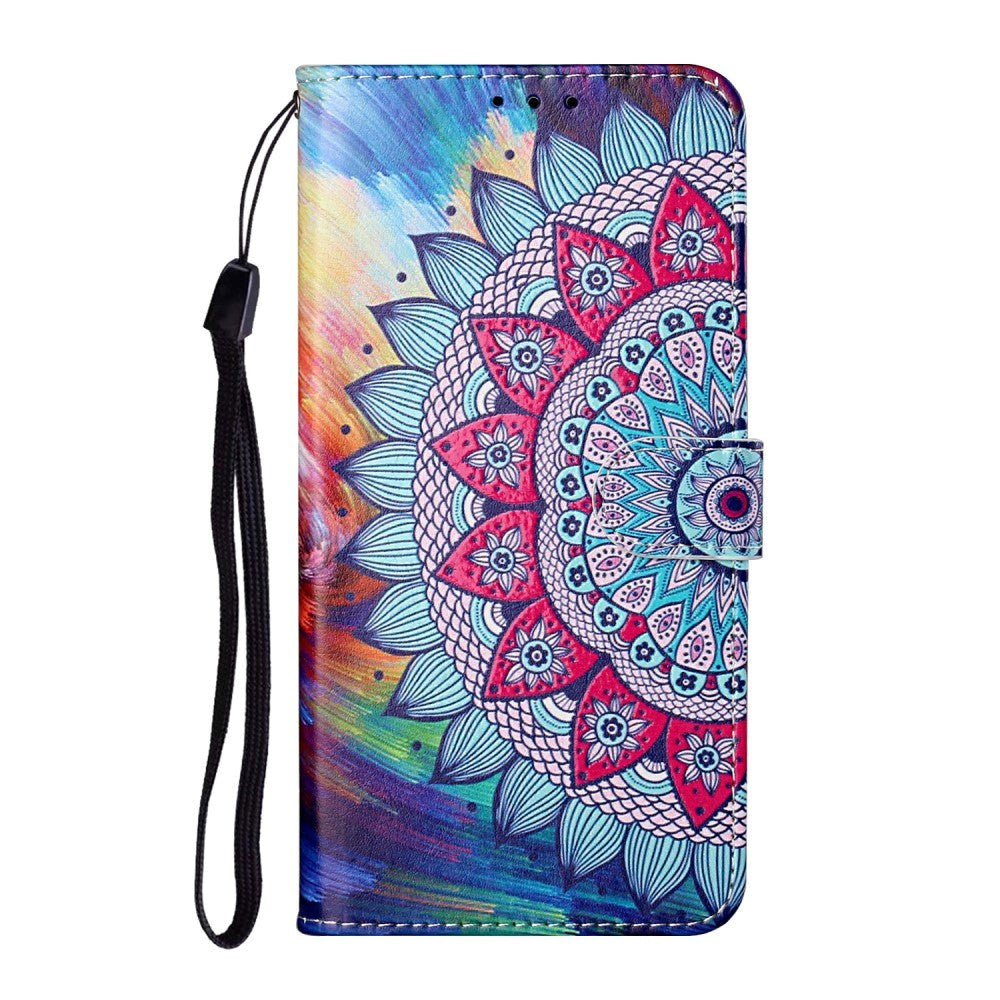 Samsung Galaxy S21+ (Plus) Leather Wallet Case - Mandala Flower