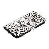 Samsung Galaxy S21+ (Plus) Shiny Leather Wallet Case - White Tiger