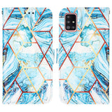 Samsung Galaxy A51 5G Marble Wallet Case - Sky Blue