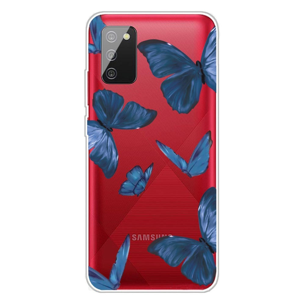 Samsung Galaxy A02s Flexible Plastic Case - Butterflies Print