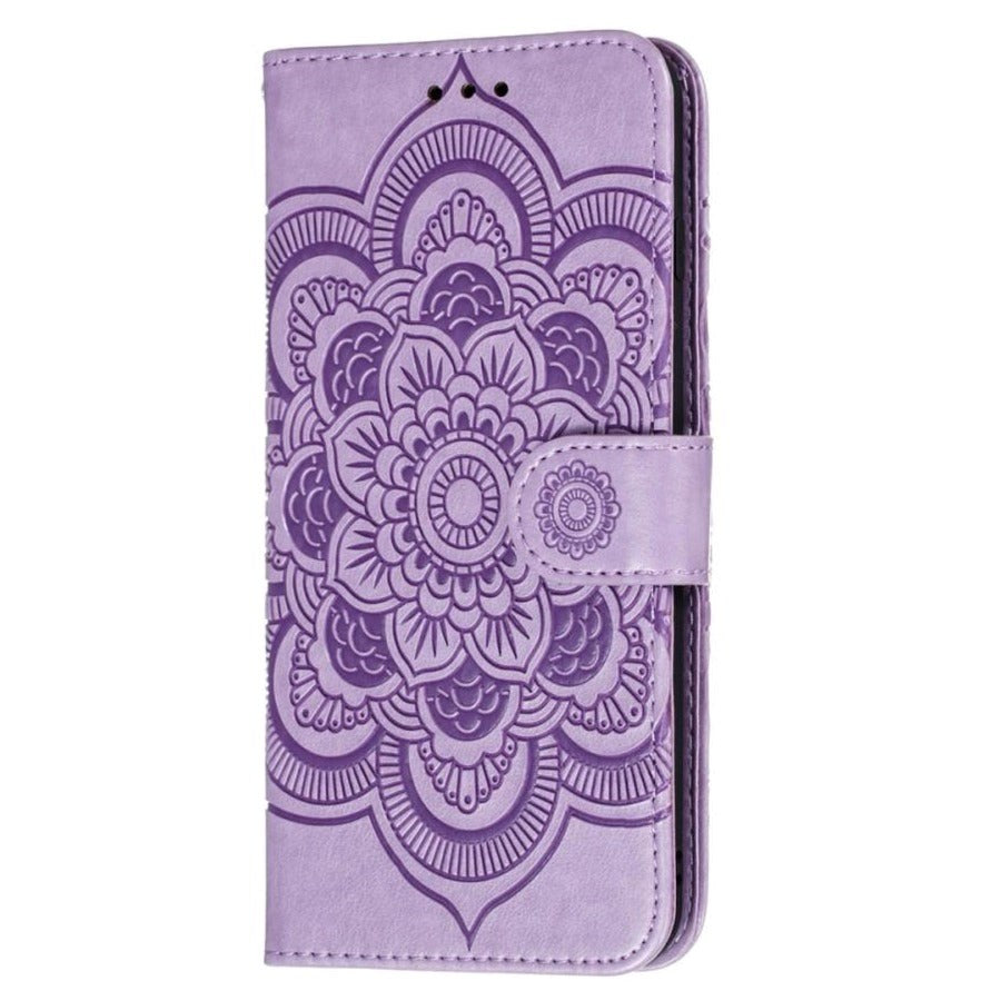 Samsung Galaxy A32 (5G) Leather Wallet Case - Mandala Pattern - Purple