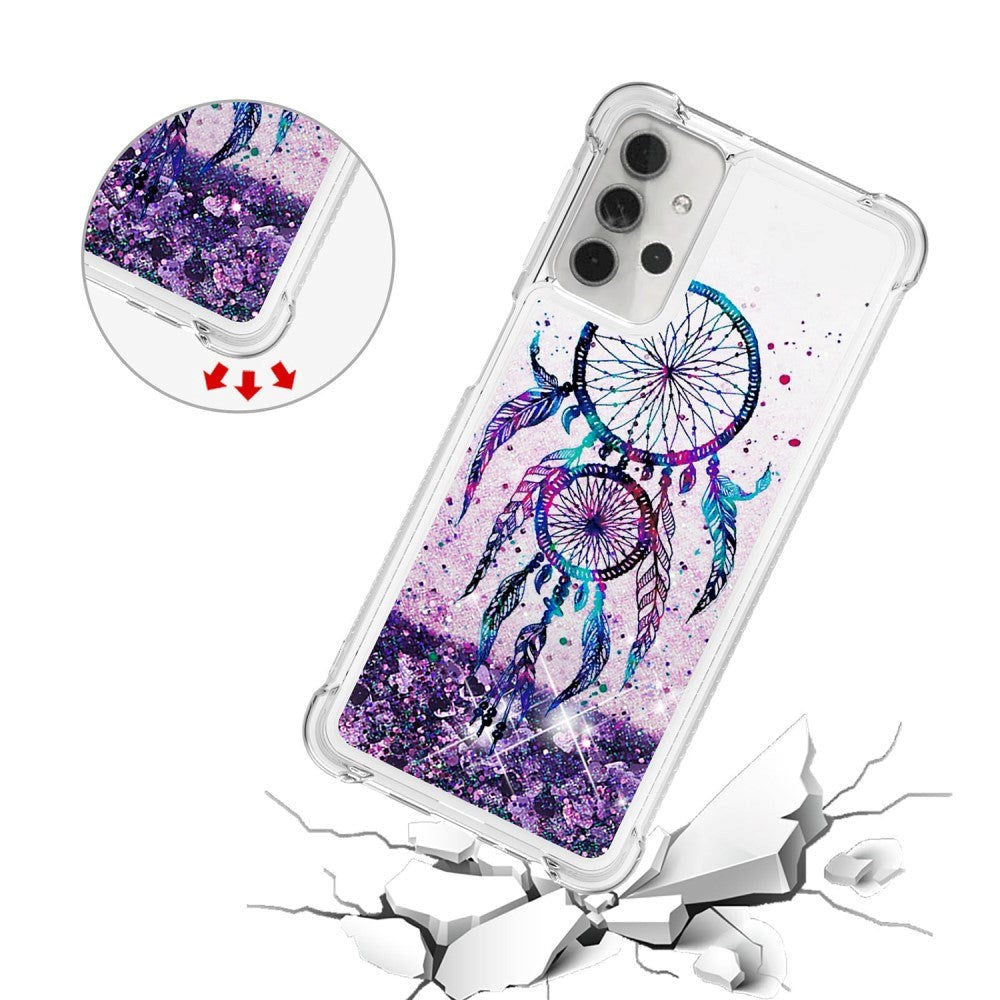 Samsung Galaxy A32 (5G) Shockproof Plastic Glitter Case - Purple Dreamcatcher