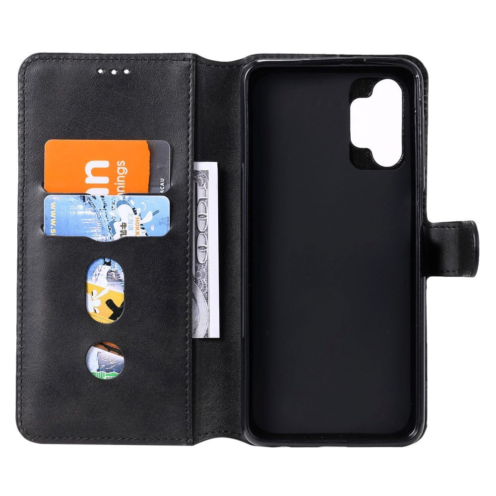 Samsung Galaxy A32 (5G) Soft Leather Wallet Case - Black