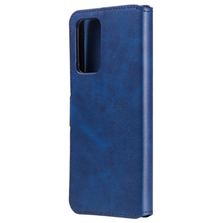 Samsung Galaxy A52s (5G) / A52 (4G / 5G) Sleek Leather Flip Case w. Card Holder & Stand Function - Blue