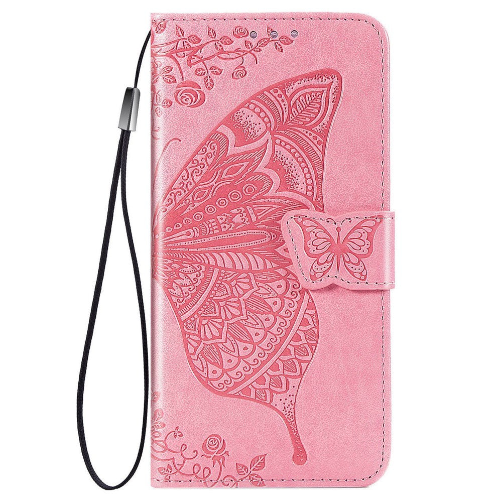 Samsung Galaxy A52s (5G) / A52 (4G / 5G) Leather Wallet Case Butterfly - Pink