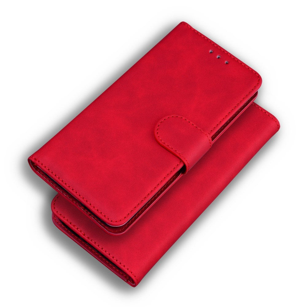 EIDERWOOD Samsung Galaxy A32 (4G) Faux Leather Flip Case with Cardholder & Stand Function - Red