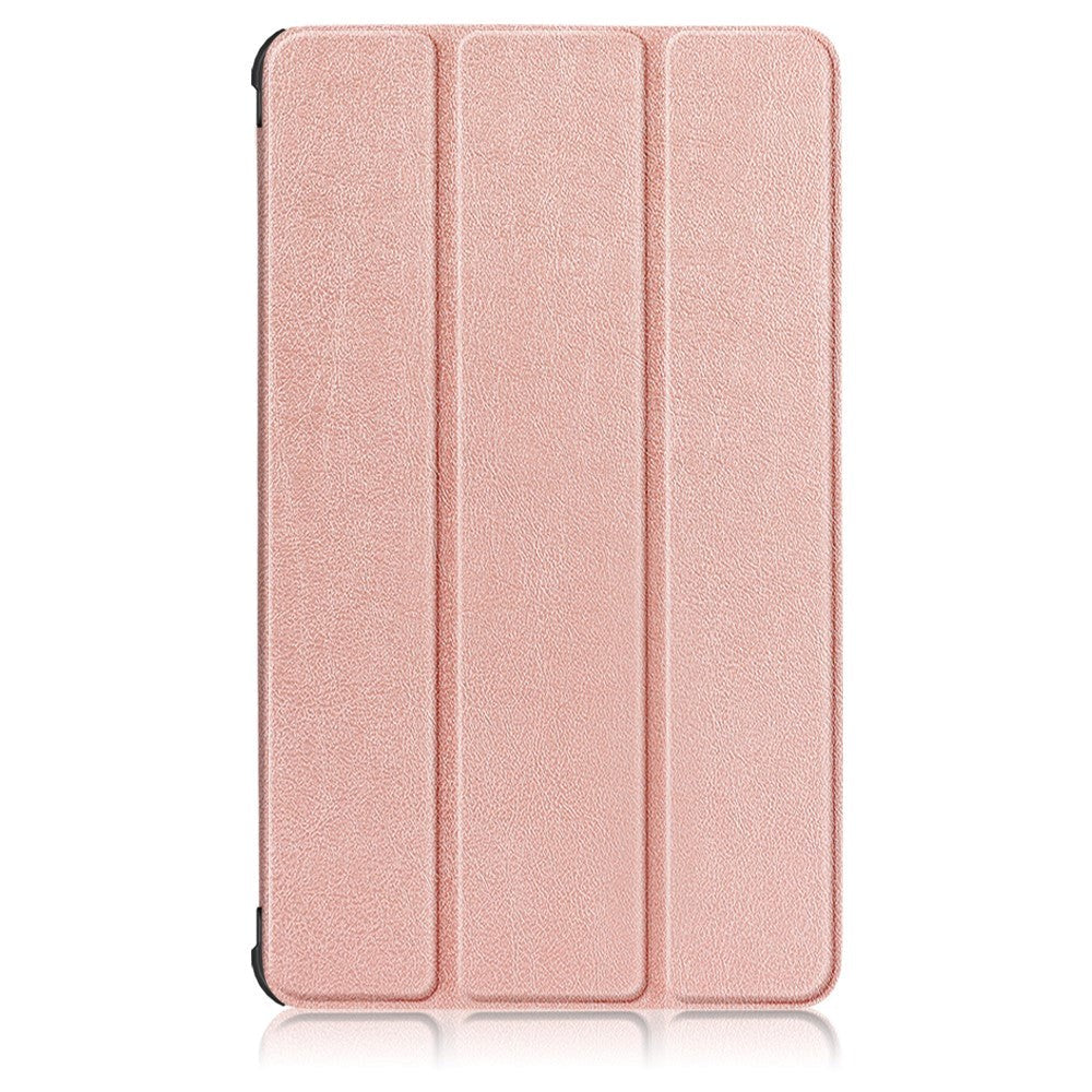 Samsung Galaxy Tab A7 Lite Tri-Fold Leather Case - Rose Gold