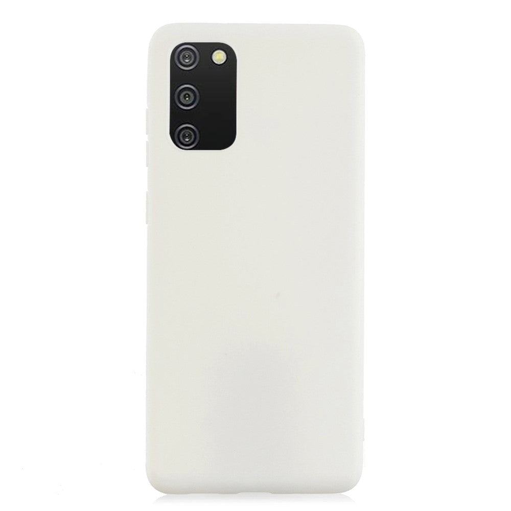 Samsung Galaxy A02's Flexible Matte Plastic Case - White