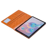 Samsung Galaxy Tab S7 FE Leather Case with Card Holder & Stand - Black