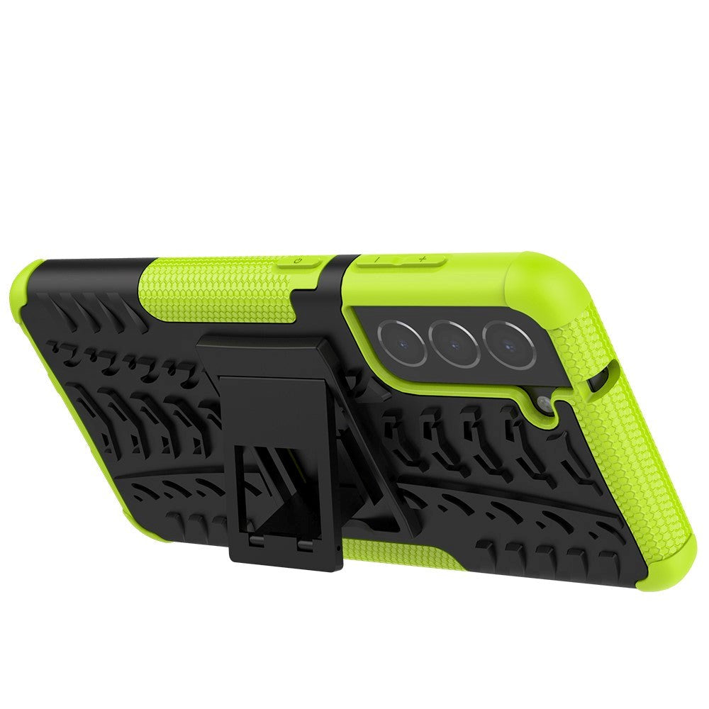 Samsung Galaxy S21 FE (5G) Cool Tyre Tough Case w. Stand - Green