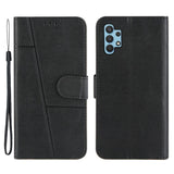 Samsung Galaxy A32 (4G) Leather Flip Case w. Stand & Card Holder - Black