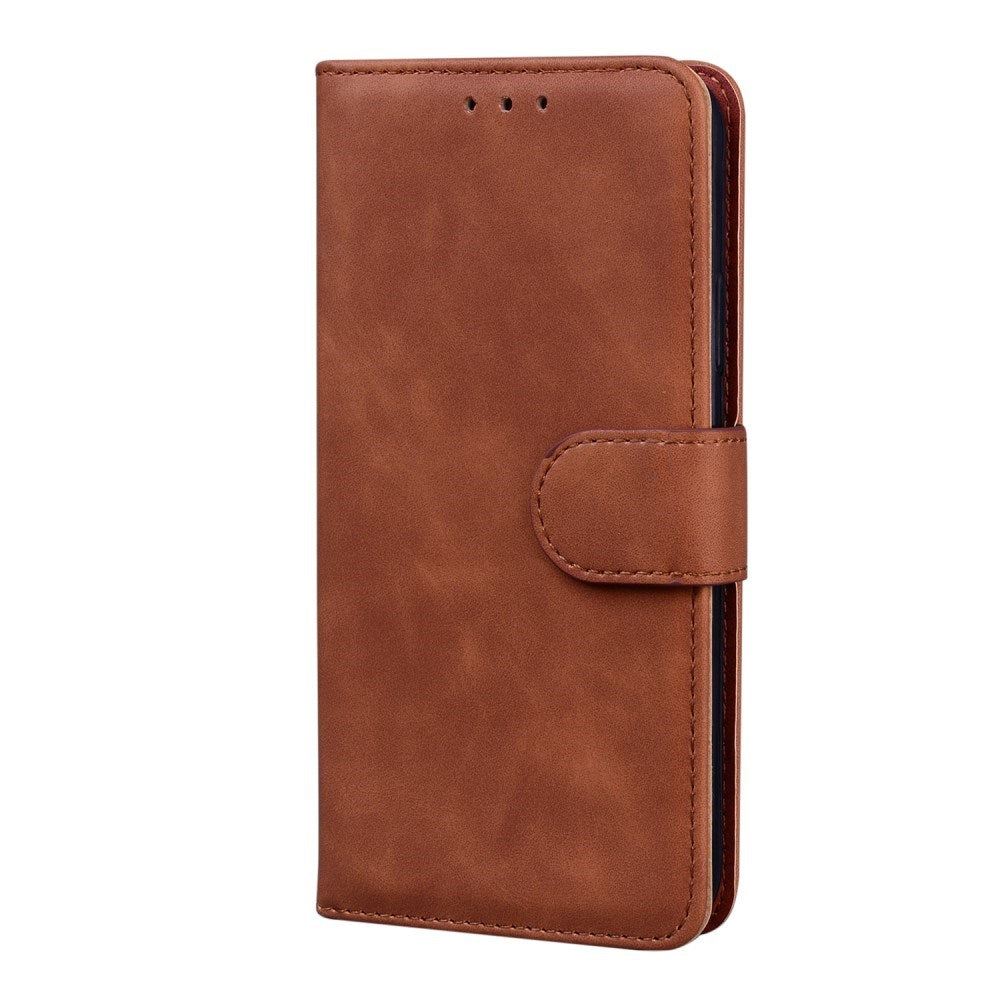 EIDERWOOD Samsung Galaxy A22 (5G) Faux Leather Flip Case with Cardholder & Stand Function - Brown