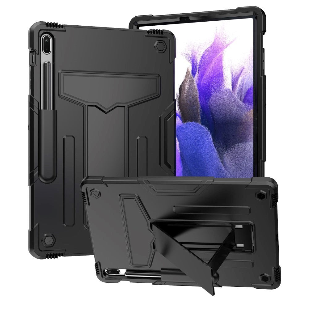 Samsung Galaxy Tab S7 FE Tough Case w. Kickstand - Black