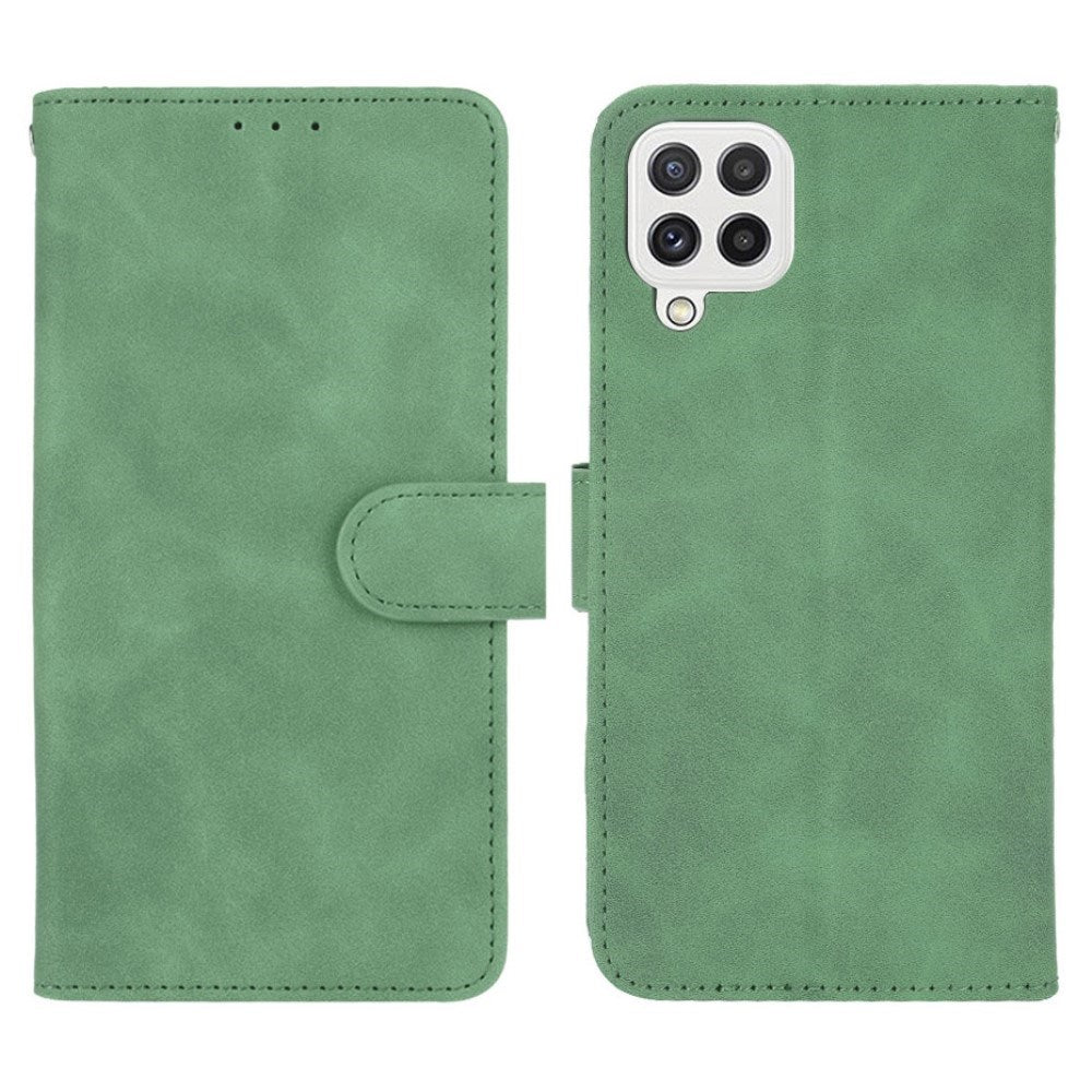 EIDERWOOD Samsung Galaxy A22 (4G) Faux Leather Flip Case with Cardholder & Stand Function - Green