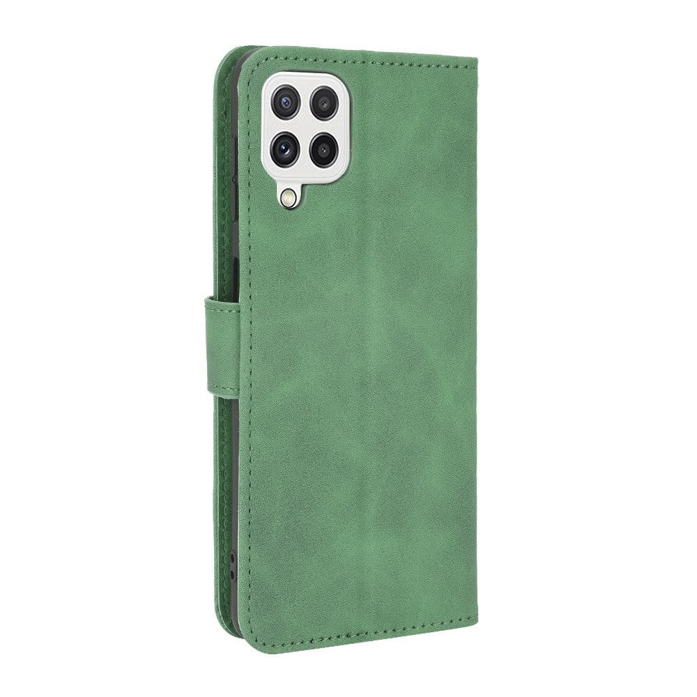 EIDERWOOD Samsung Galaxy A22 (4G) Faux Leather Flip Case with Cardholder & Stand Function - Green