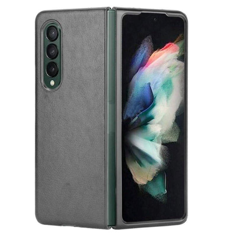 Samsung Galaxy Z Fold3 (5G) Simple Case w. Leather Backing - Black