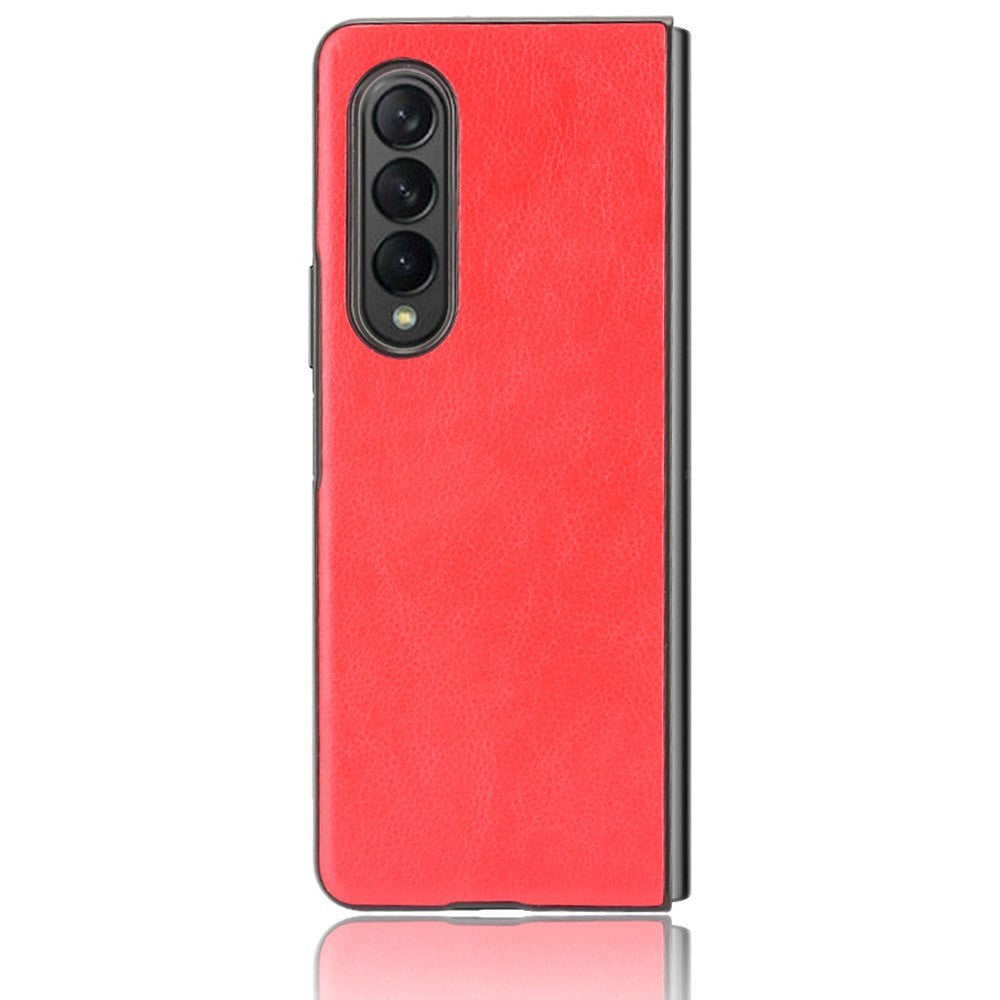 Samsung Galaxy Z Fold3 (5G) Simple Case w. Leather Backing - Red