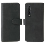 Samsung Galaxy Z Fold3 5G Soft Leather Wallet Case - Black