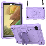 Samsung Galaxy Tab A7 Lite Kids Case - Butterfly Kickstand Case - Purple