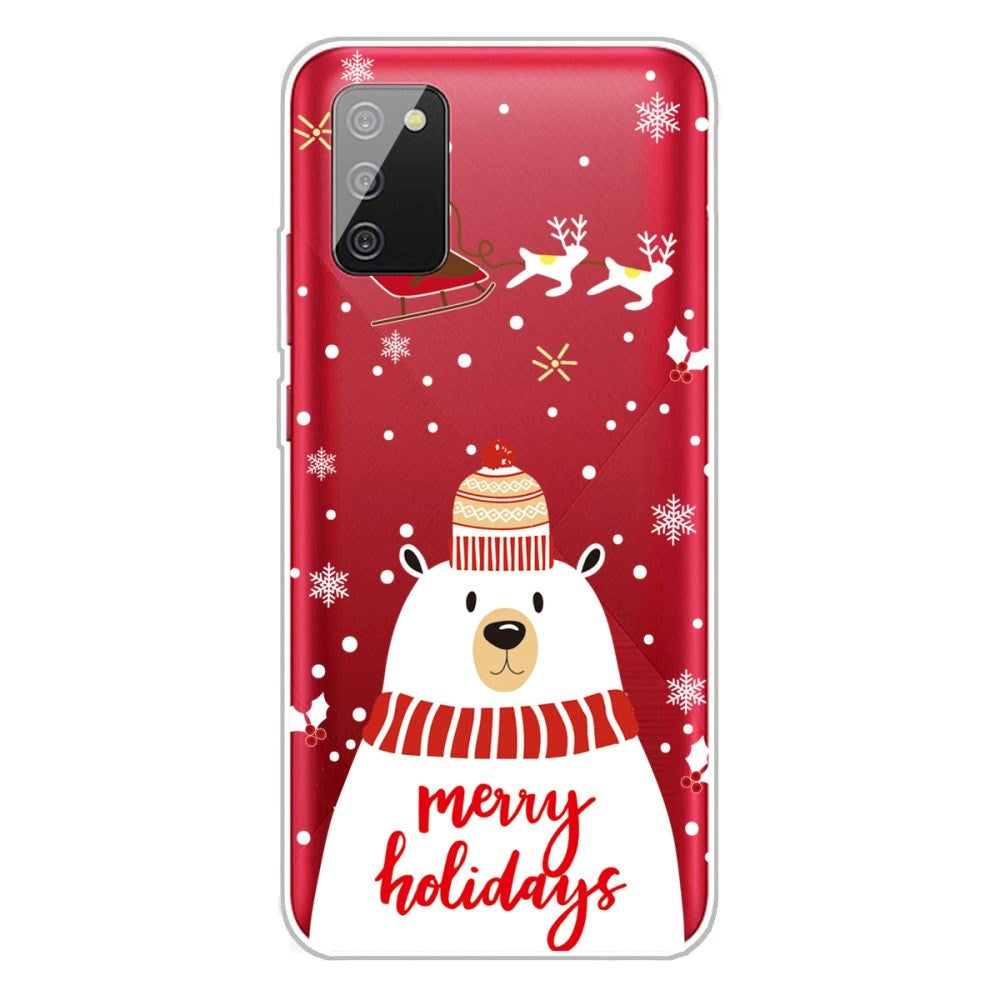 Samsung Galaxy A03s Flexible Plastic Christmas Case - Merry Christmas - Polar Bear