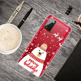 Samsung Galaxy A03s Flexible Plastic Christmas Case - Merry Christmas - Polar Bear