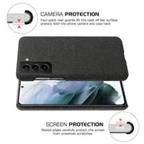 Samsung Galaxy S22 KSQ Fabric Plastic Case - Black