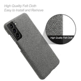 Samsung Galaxy S22 KSQ Fabric Plastic Case - Dark Grey