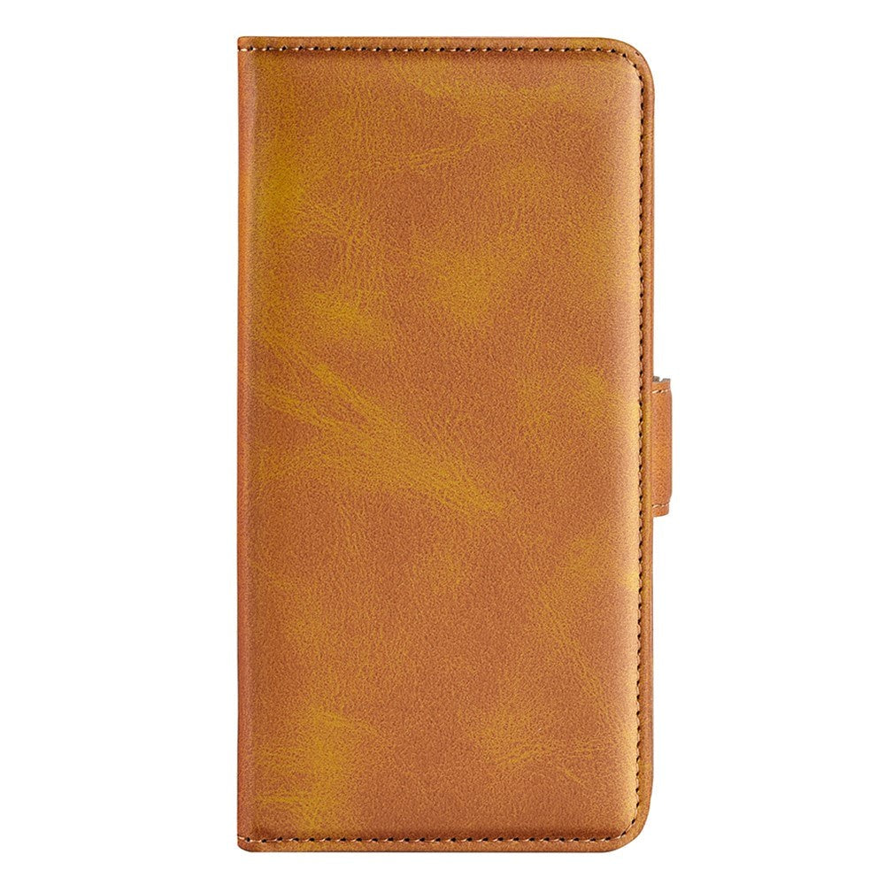 Samsung Galaxy M22 / M32 Leather Wallet Case & Kickstand - Brown