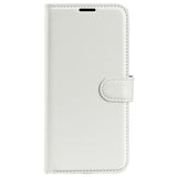 Samsung Galaxy A03 Litchi Leather Wallet Case - White