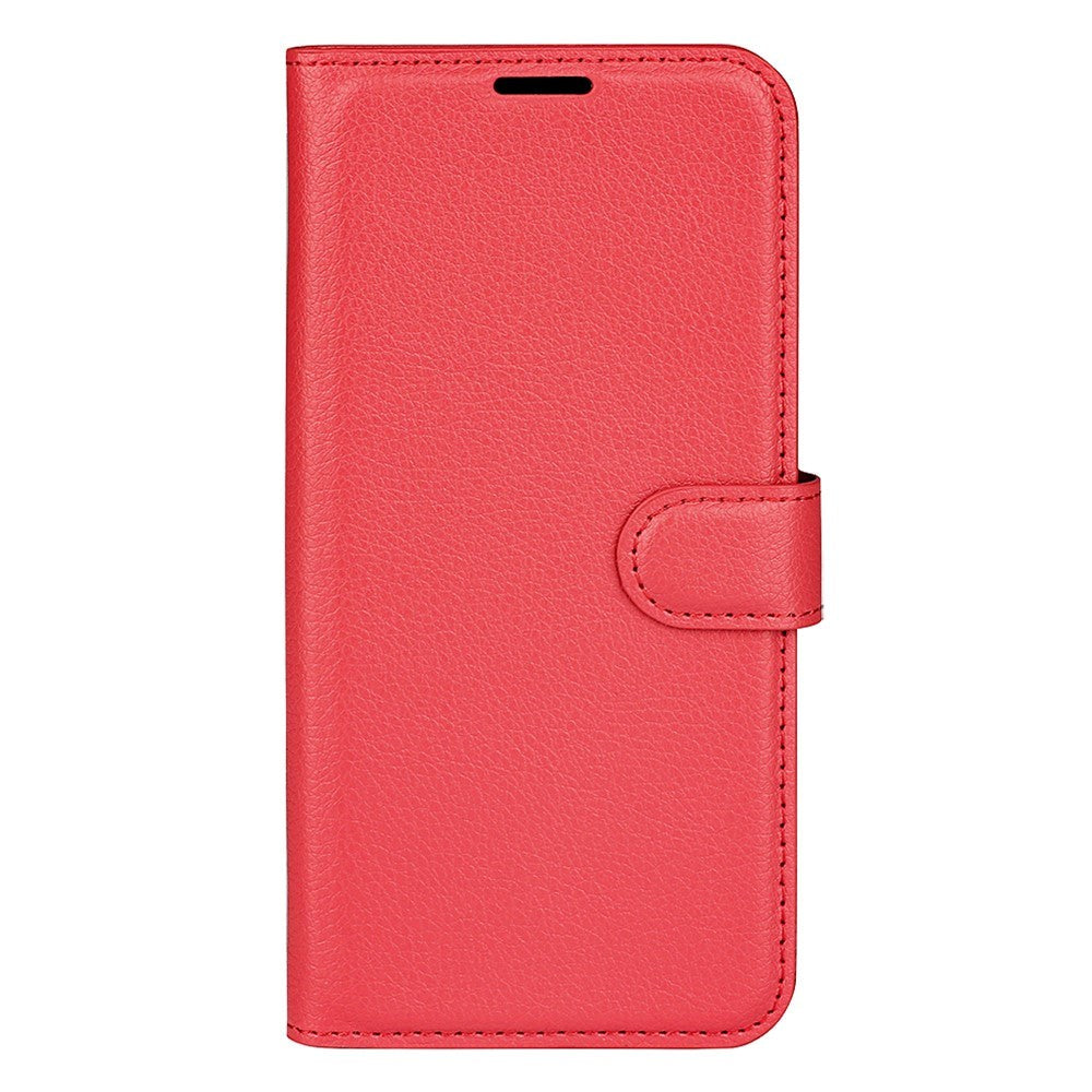 Samsung Galaxy A03 Litchi Leather Wallet Case - Red