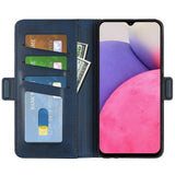 Samsung Galaxy A33 (5G) Neutral Leather Wallet Case - Blue