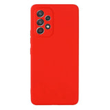 Samsung Galaxy A33 (5G) Liquid Silicone Case w. Strap - Red