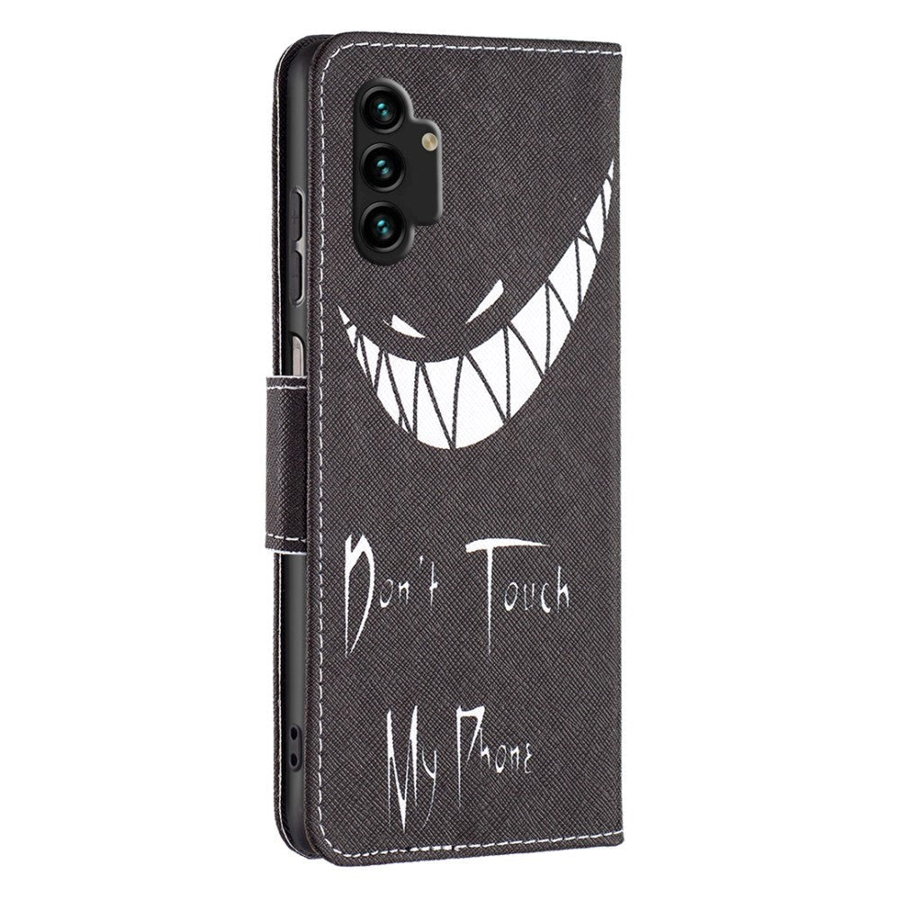 Samsung Galaxy A13 (4G) Leather Wallet Case & Print - "Don't Touch My Phone" 2