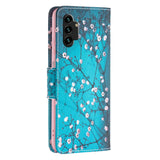 Samsung Galaxy A13 (4G) Leather Wallet Case & Print - Flowering