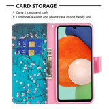 Samsung Galaxy A13 (4G) Leather Wallet Case & Print - Flowering