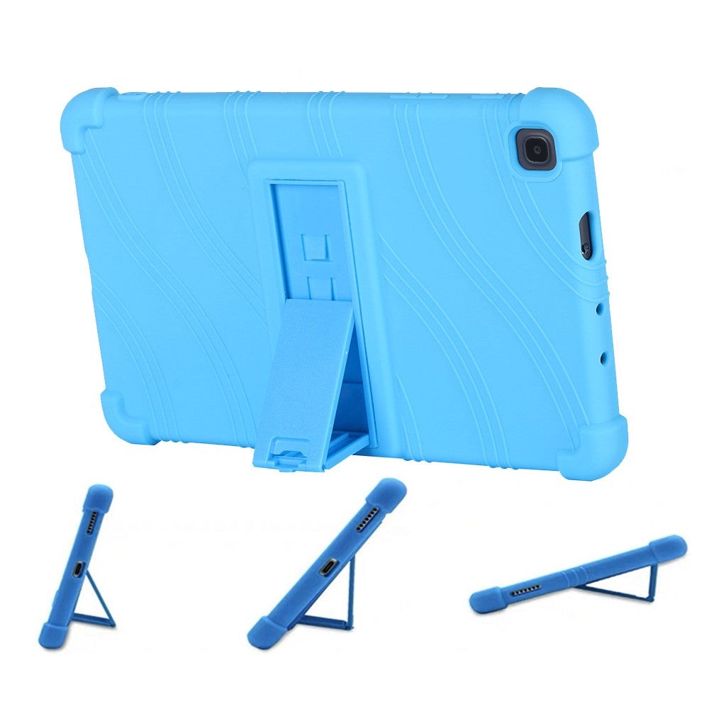 Samsung Galaxy Tab A 8.4 (2020) Silicone Case w. Kickstand - Blue